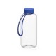 Trinkflasche Refresh klar-transparent inkl. Strap, 1,0 l - transparent/blau
